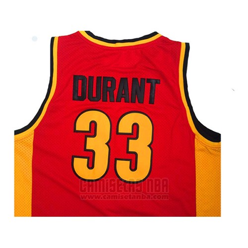 Camiseta Oak Hill Kevin Durant #33 Rojo
